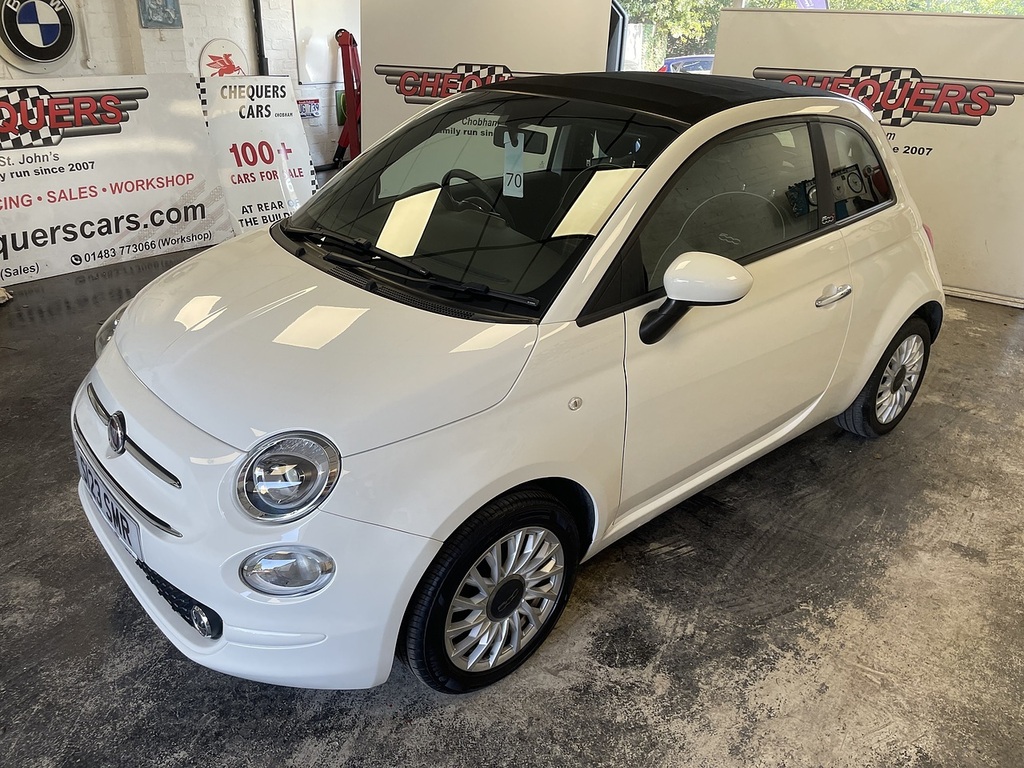 Fiat 500C Lounge White #5