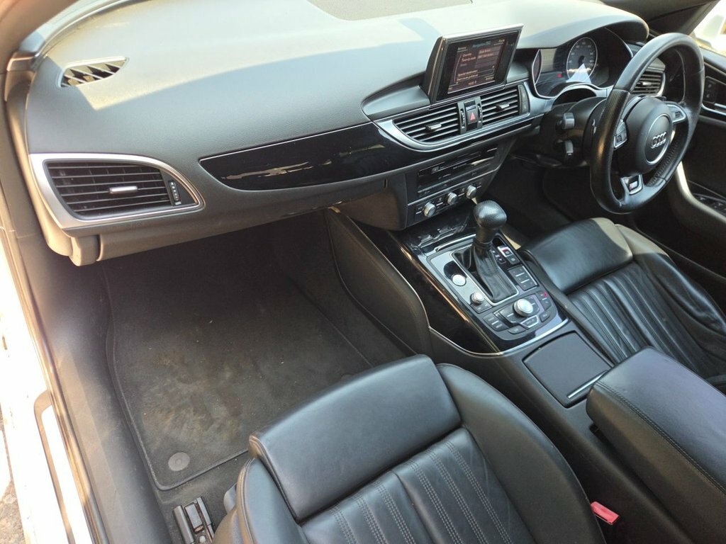 Audi A6 Saloon Black Edition White #13