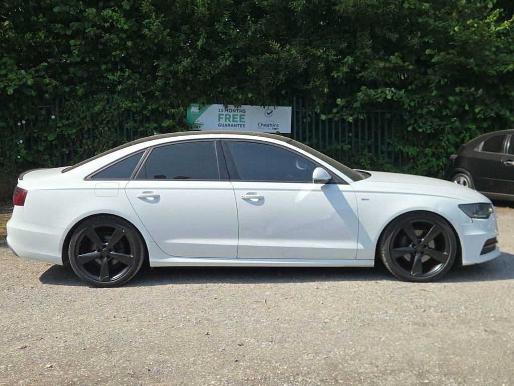 Audi A6 Saloon Black Edition White #10