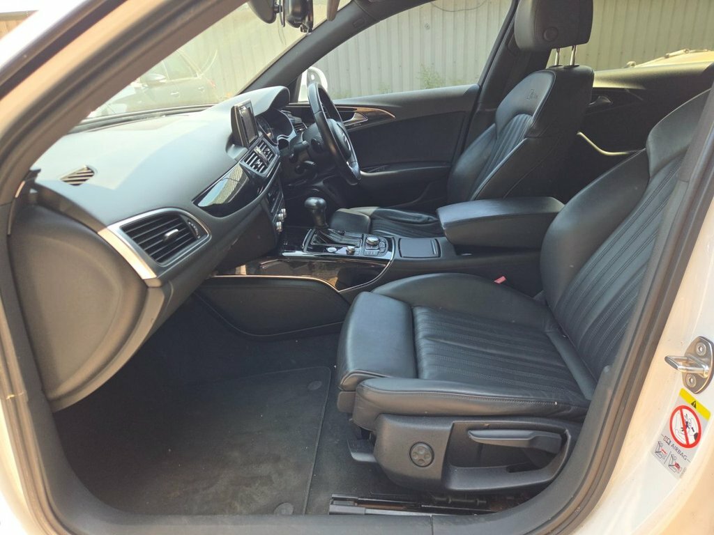 Audi A6 Saloon Black Edition White #14