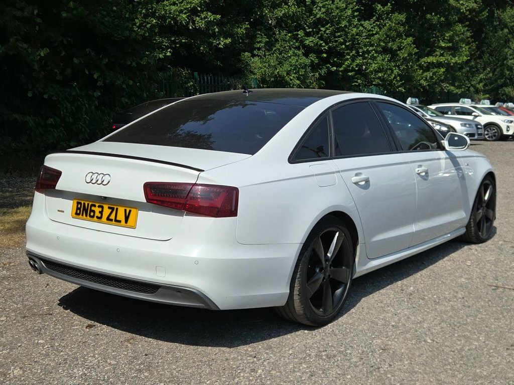 Audi A6 Saloon Black Edition White #8