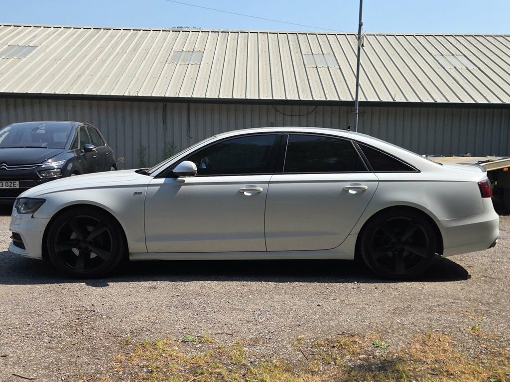 Audi A6 Saloon Black Edition White #9