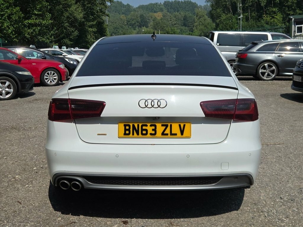 Audi A6 Saloon Black Edition White #7