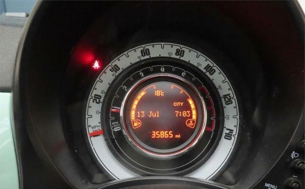Fiat 500 Hatchback 1.2 Lounge Euro 6 Ss 201969 YP69AVC Green #5