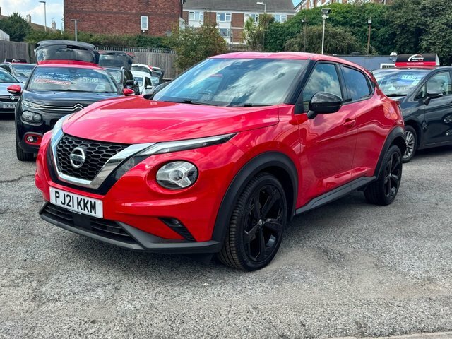 Nissan Juke 2021 1.0 Dig-t Tekna Suv Euro 6 PJ21KKM Red #3