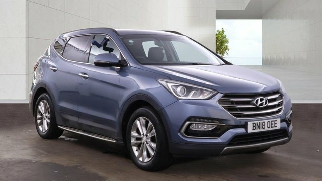 Hyundai Santa Fe 2018 2.2 Crdi Blue Drive Premium Suv Ma Blue #2