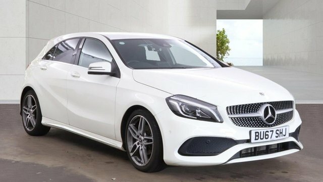 Mercedes-Benz A Class 2017 1.6 A160 Amg Line Premium Hatchback Pet White #2