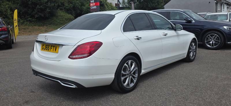 Mercedes-Benz C Class C200d Sport White #5