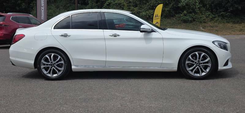 Mercedes-Benz C Class C200d Sport White #6