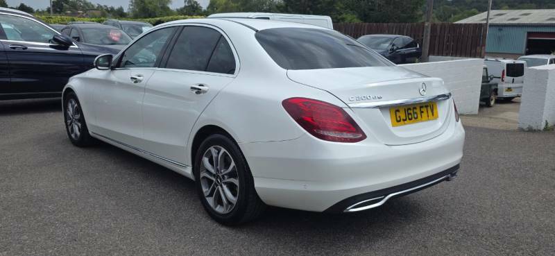 Mercedes-Benz C Class C200d Sport White #4