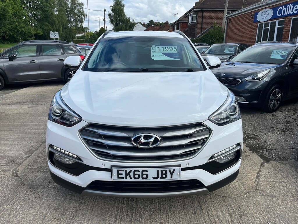 Hyundai Santa Fe 2.2 Crdi Blue Drive Premium 4Wd Euro 6 Ss EK66JBY White #2