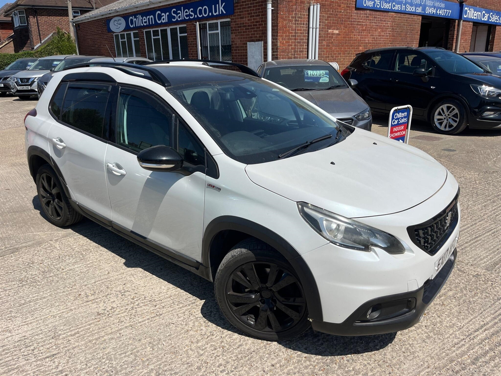 Peugeot 2008 1.2 Puretech Gt Line Eat Euro 6 Ss White #2