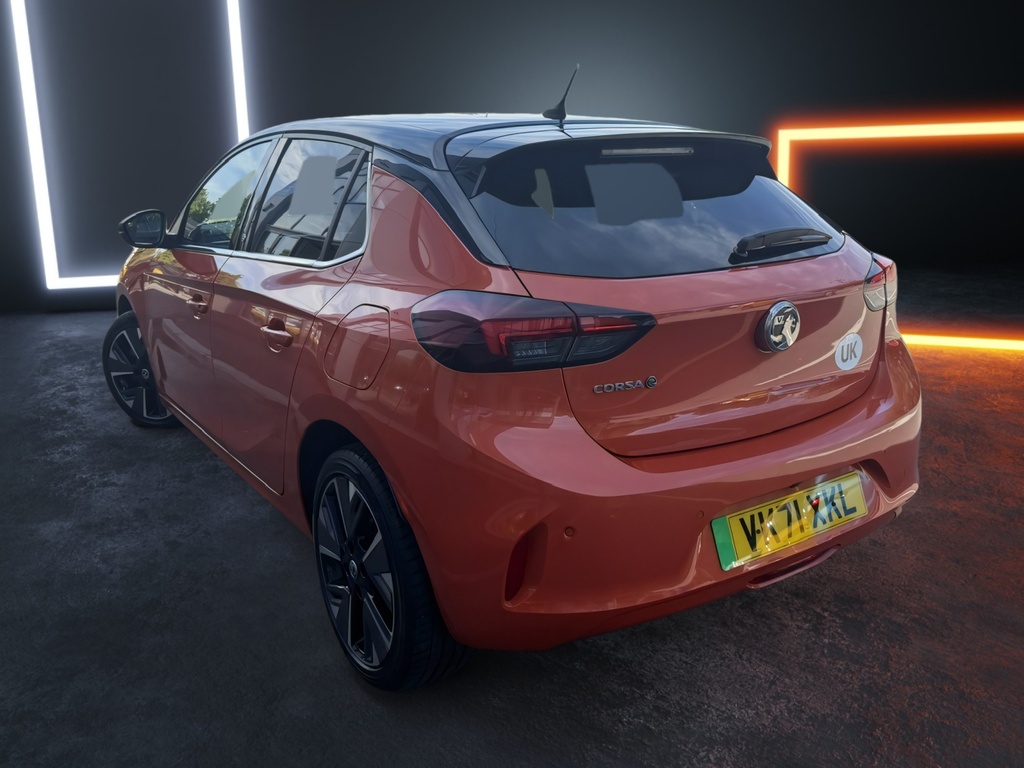Vauxhall Corsa-e 100Kw Elite Nav Premium 50Kwh 7.4Kwch VK71XKL Orange #2