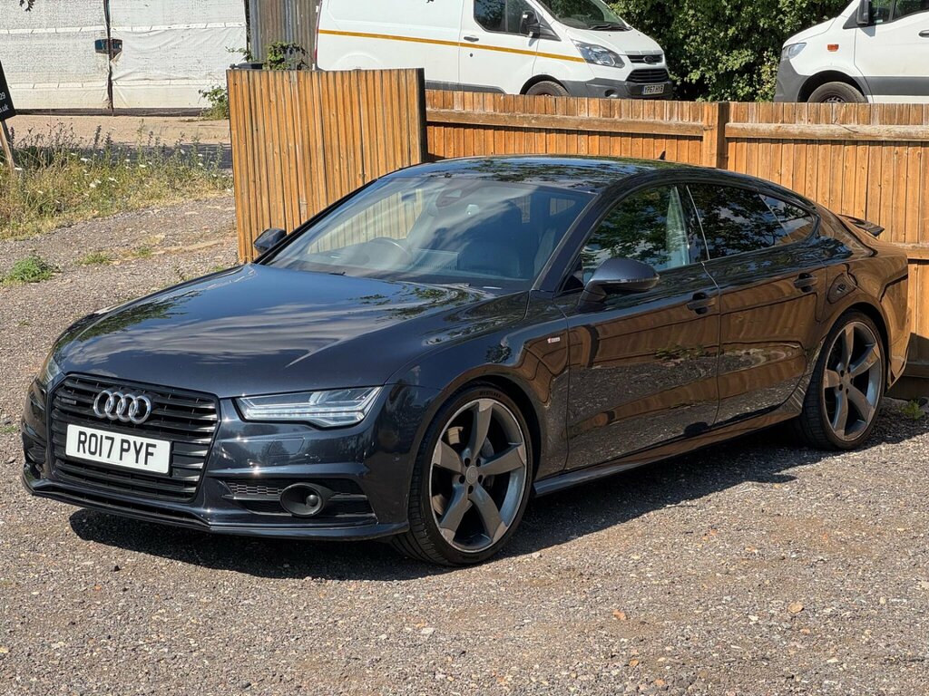 Audi A7 3.0 Tdi V6 Black Edition Sportback S Tronic Quattr Blue #3