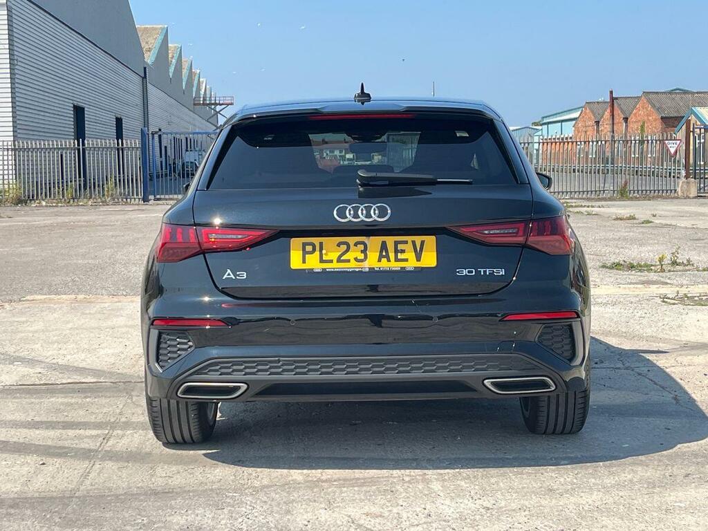 Audi A3 1.0 Tfsi 30 S Line Sportback S Tronic E PL23AEV Black #5