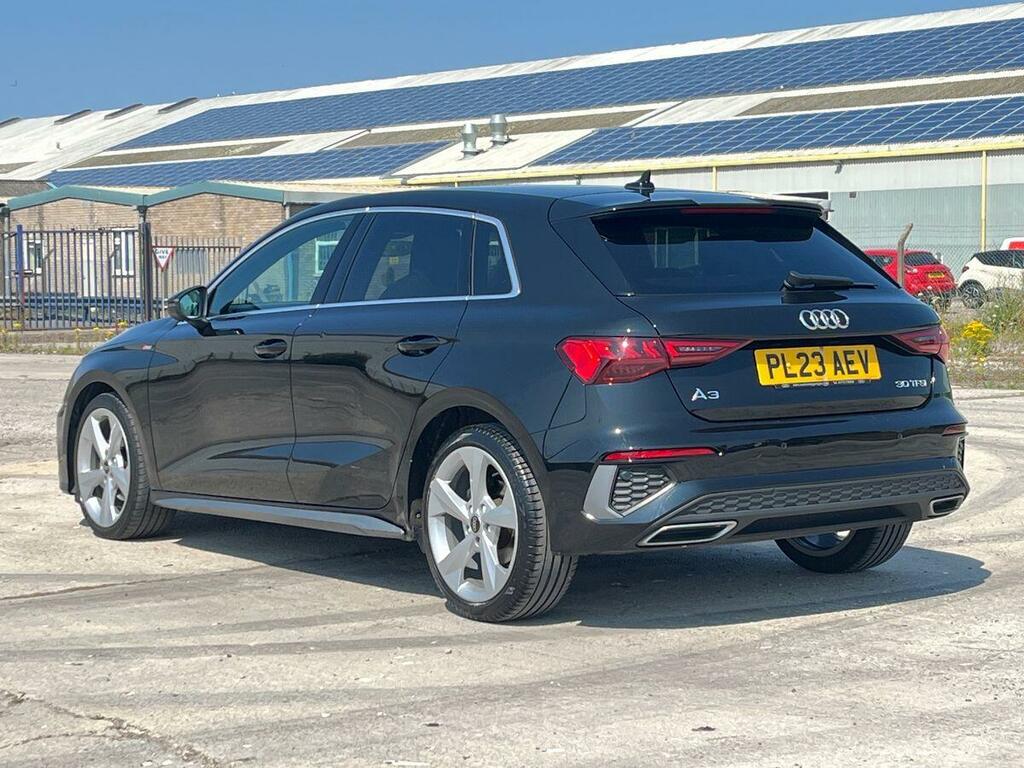 Audi A3 1.0 Tfsi 30 S Line Sportback S Tronic E PL23AEV Black #3