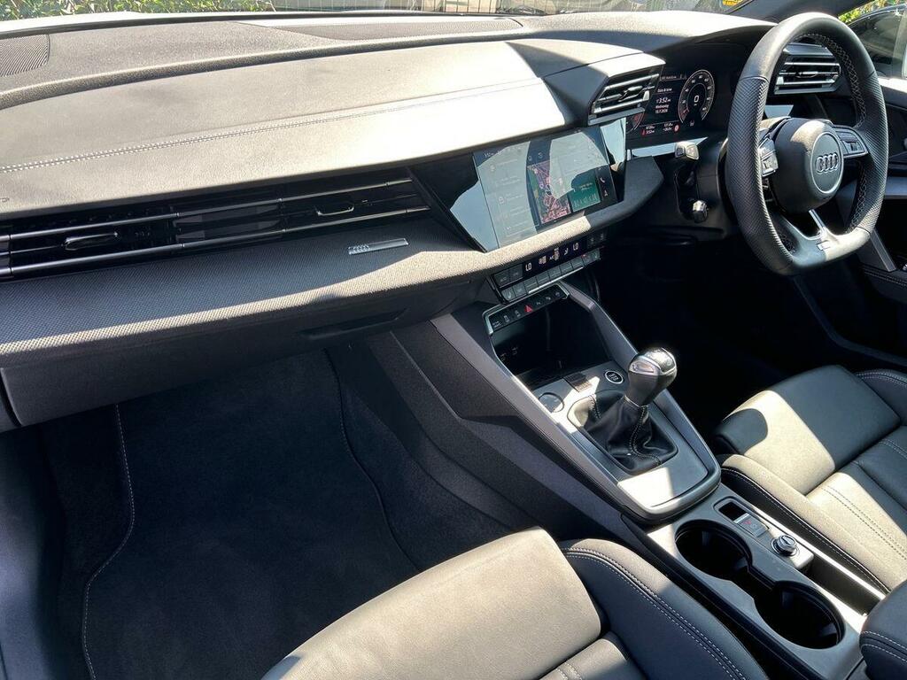 Audi A3 1.5 Tfsi 35 Black Edition Saloon PK74VPU White #2
