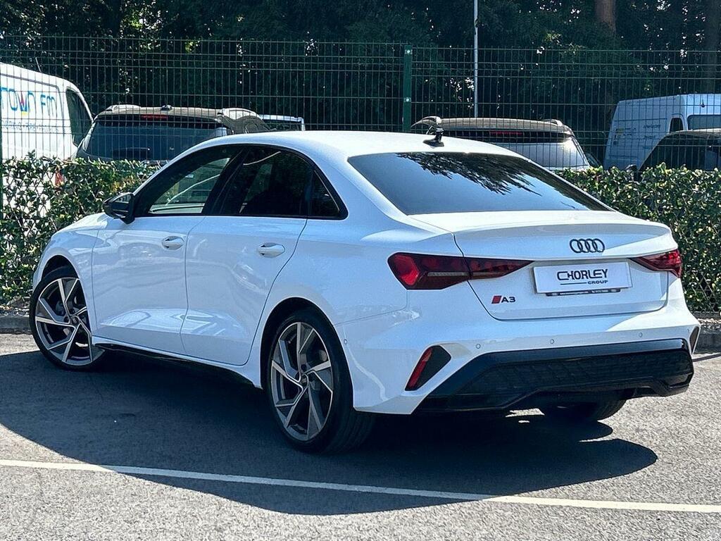 Audi A3 1.5 Tfsi 35 Black Edition Saloon PK74VPU White #3