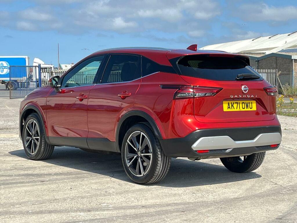 Nissan Qashqai 1.3 Dig-t Mhev Tekna Suv Hybrid Xtron E AK71OWU Red #3