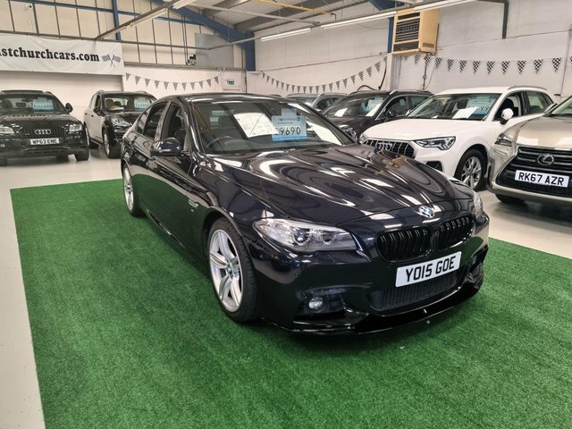 BMW 5 Series 2.0 520D M Sport Euro 6 S S Black #4