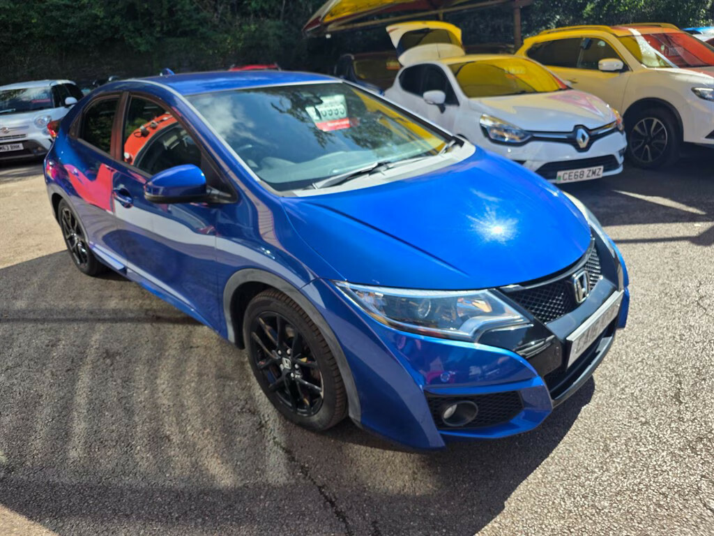 Honda Civic I-dtec Sport Hatchback CA16KHW Blue #3