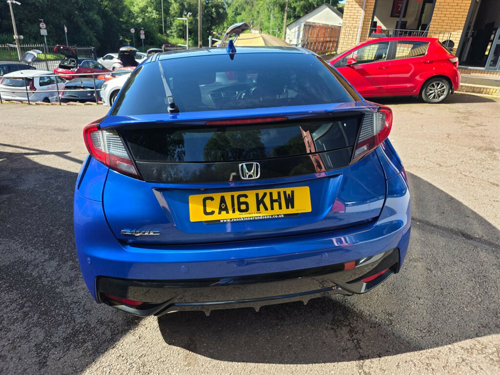 Honda Civic I-dtec Sport Hatchback CA16KHW Blue #6