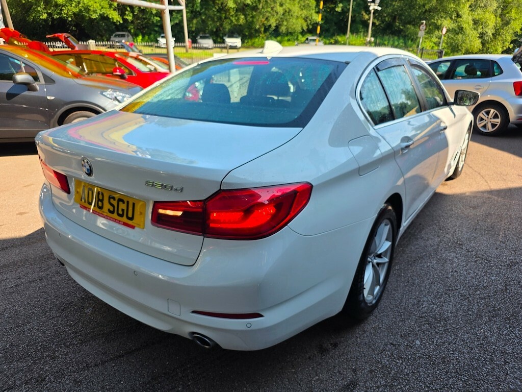 BMW 5 Series 520D Se Saloon White #4