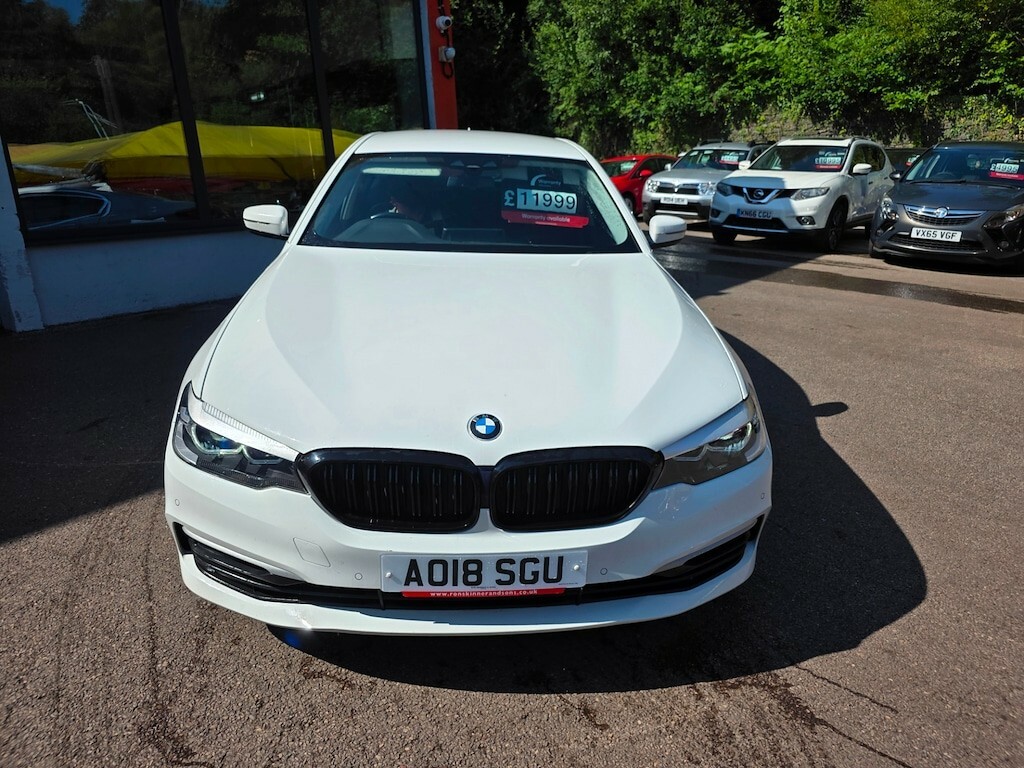 BMW 5 Series 520D Se Saloon White #2