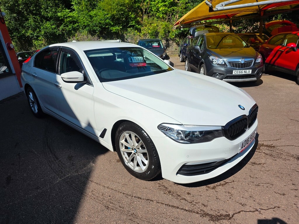 BMW 5 Series 520D Se Saloon White #3