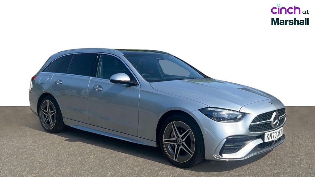 Mercedes-Benz C Class 1.5 C200h Mhev Amg Line Premium Estate Petro Black #1