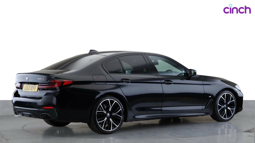 BMW 5 Series 2.0 520D Mht M Sport Touring Hybrid Ste Black #5