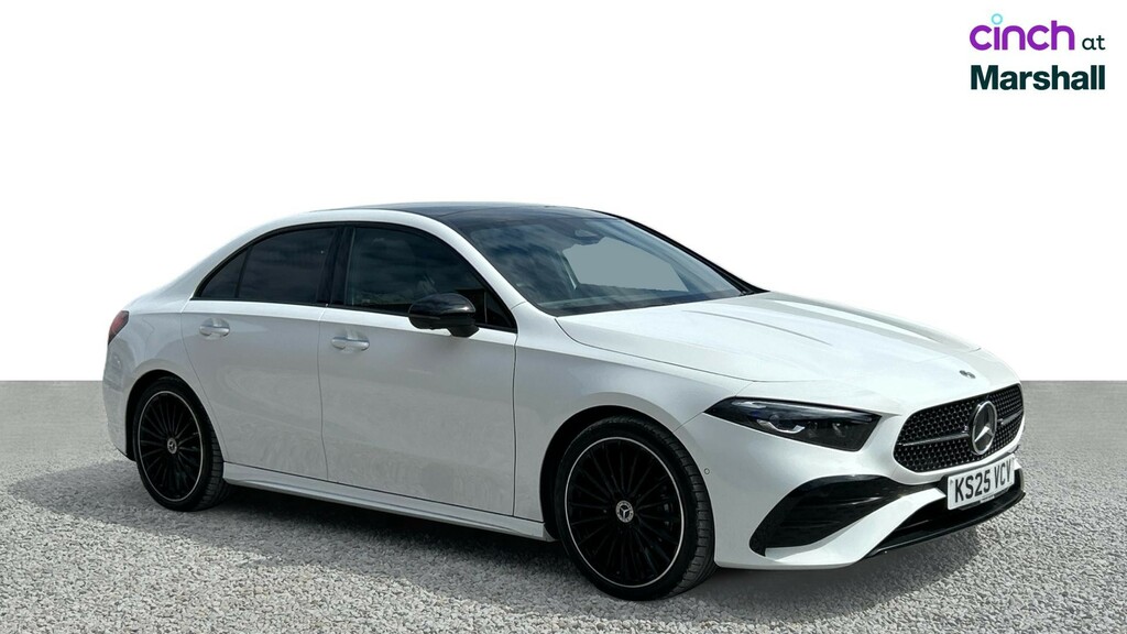 Mercedes-Benz A Class A200d Amg Line Premium Plus White #1