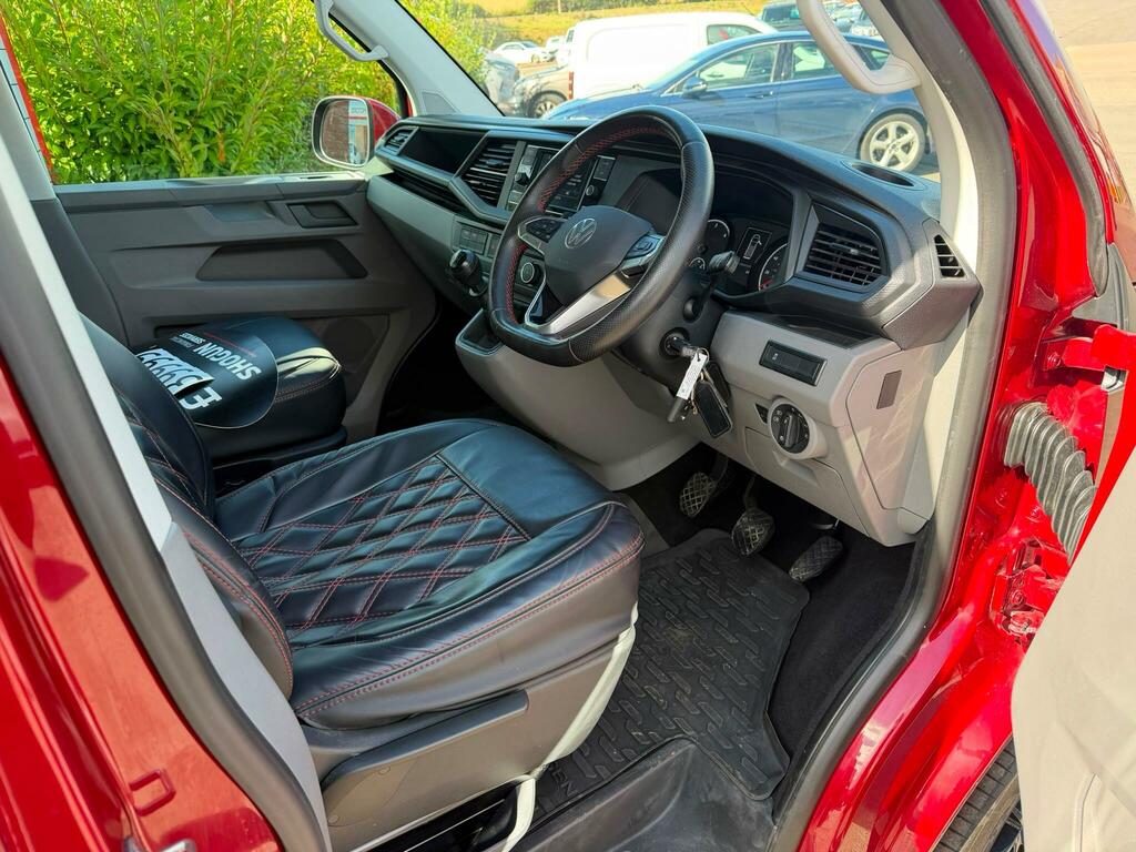 Volkswagen Transporter 2.0 Tdi T30 Highline Kombi Double Cab M Red #2