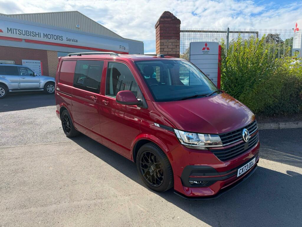 Volkswagen Transporter 2.0 Tdi T30 Highline Kombi Double Cab M Red #5
