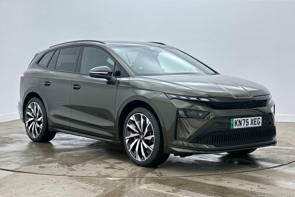 Skoda ENYAQ Sportline 85X 82 Kwh 286 Ps Single Speed 4X4 Green