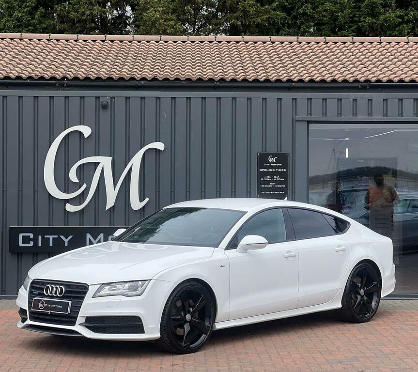 Audi A7 3.0 Tdi V6 Black Edition Sportback S Tronic Quattr White
