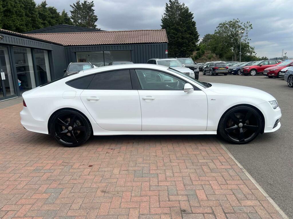 Audi A7 3.0 Tdi V6 Black Edition Sportback S Tronic Quattr White #5