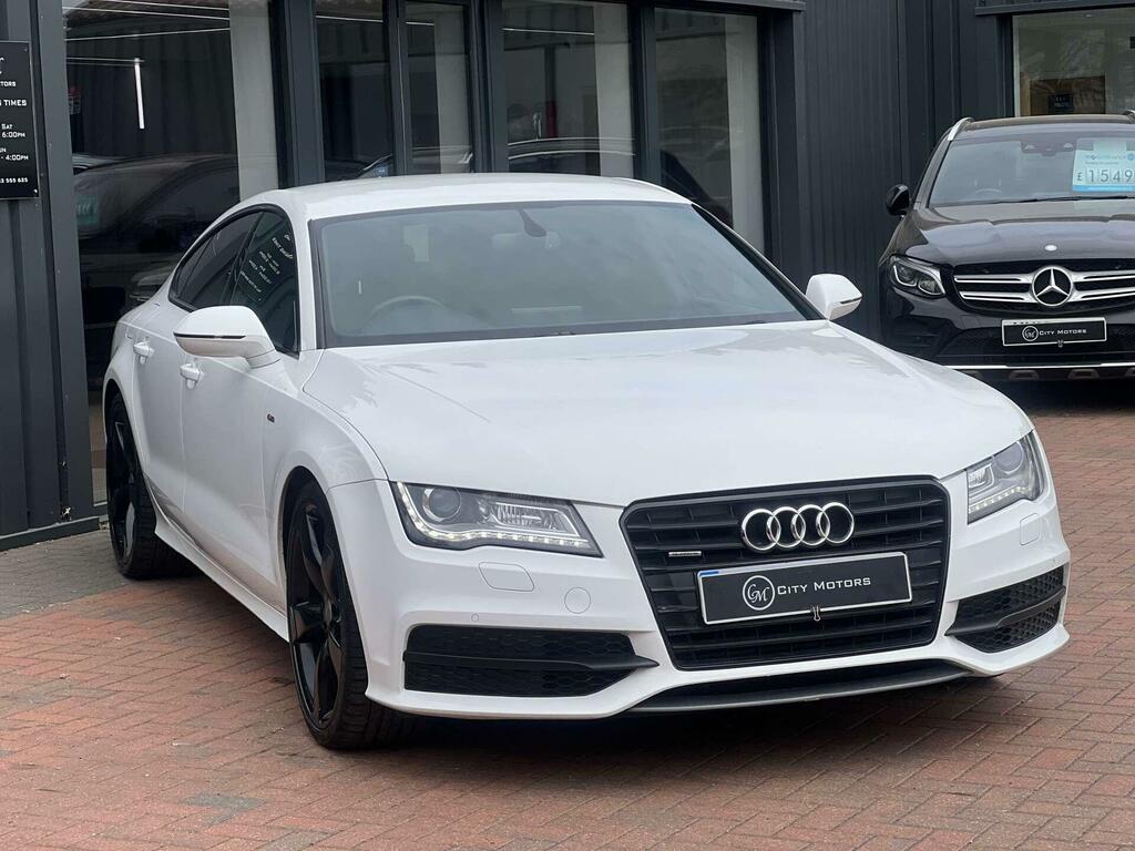 Audi A7 3.0 Tdi V6 Black Edition Sportback S Tronic Quattr White #4