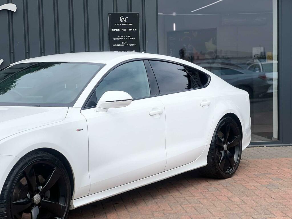 Audi A7 3.0 Tdi V6 Black Edition Sportback S Tronic Quattr White #2