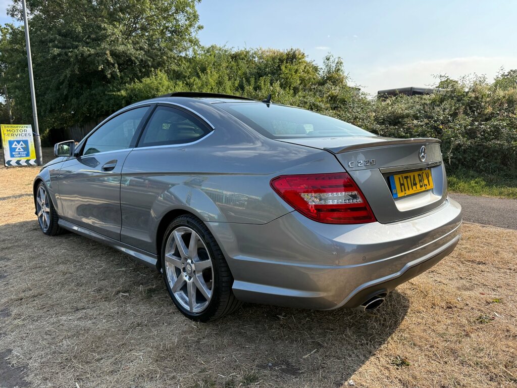 Mercedes-Benz C Class 2.1 C220 Cdi Amg Sport Edition Coupe G- HT14BLV Silver #5