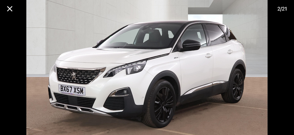 Peugeot 3008 Bluehdi Ss Gt Line Nav Pan Roof White