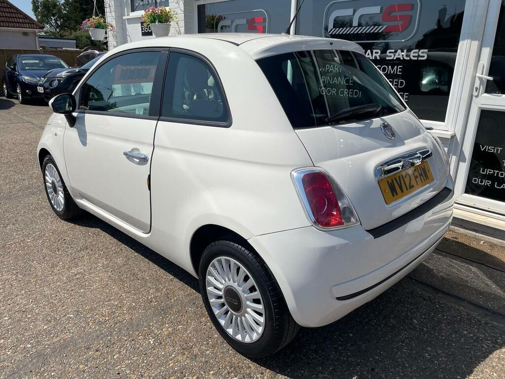 Fiat 500 Lounge Hatchback Silver #7