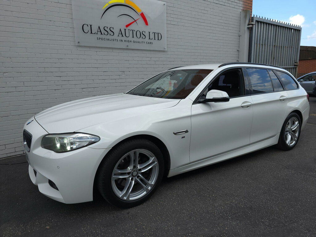 BMW 5 Series 2.0 520D M Sport Touring Euro 6 Ss WR15YGV White #4