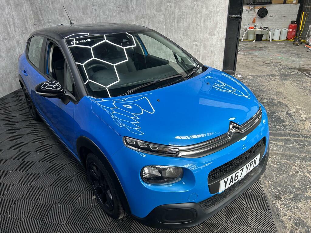 Citroen C3 1.2 Puretech Feel Euro 6 YA67YPK Blue #6