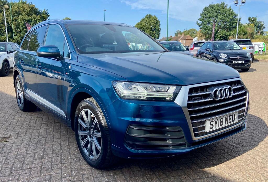 Audi Q7 3.0 Tdi V6 S Line Suv Blue #3