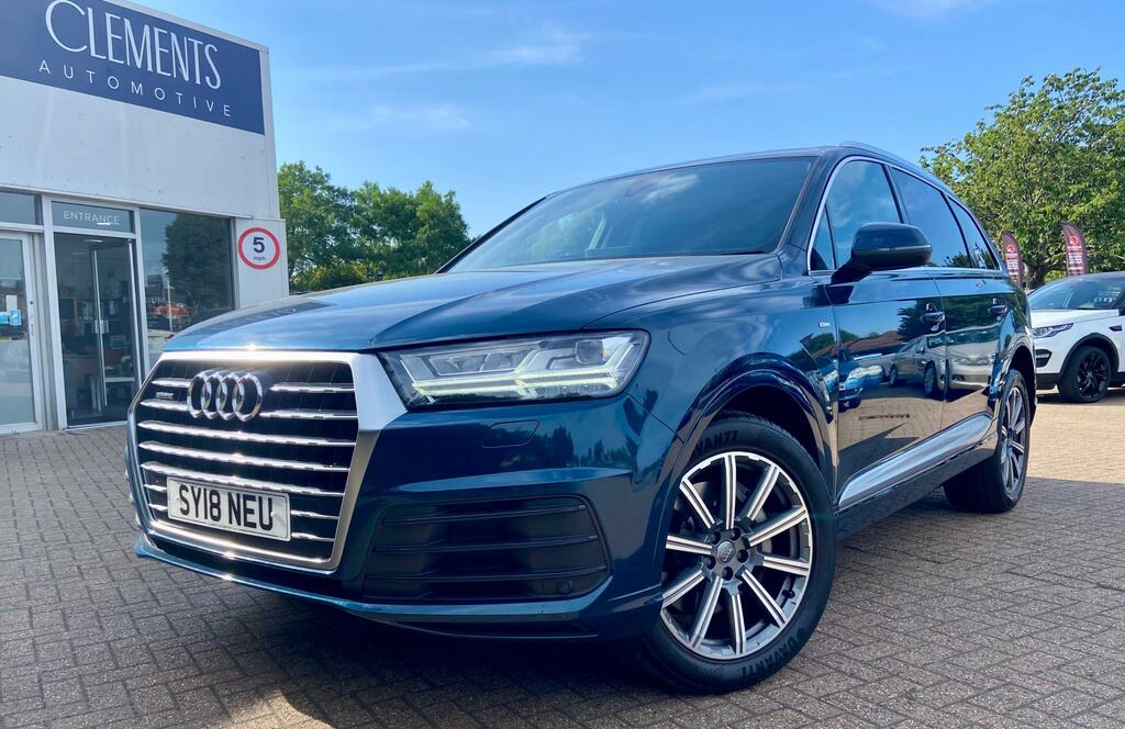 Audi Q7 3.0 Tdi V6 S Line Suv Tiptronic Quattro Blue #2
