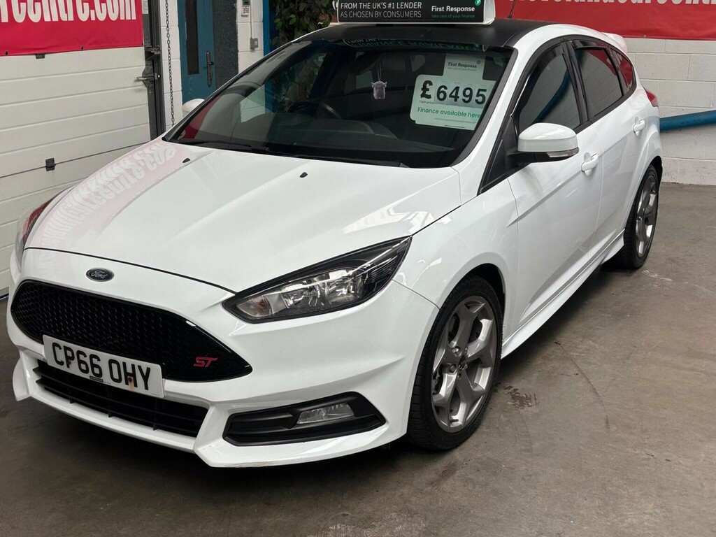 Ford Focus Hatchback 2.0 Tdci St-1 Euro 6 Ss 201766 CP66OHY White #4