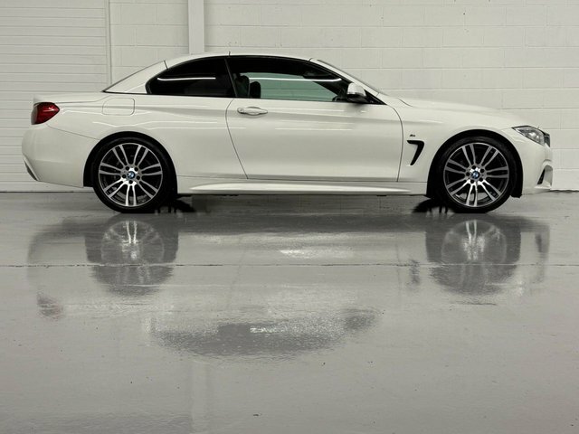 BMW 4 Series 2015 2.0 420D M Sport Convertible White #2