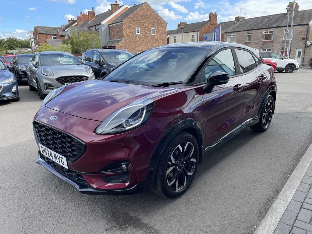 Ford Puma 1.0 Ecoboost Hybrid Mhev Vivid Ruby Ed Dct Red #3