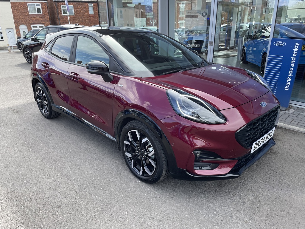 Ford Puma 1.0 Ecoboost Hybrid Mhev Vivid Ruby Ed Dct Red